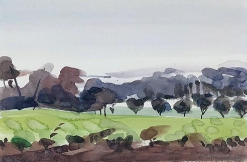 Aquarelle d'Isabelle Tabin-Darbellay